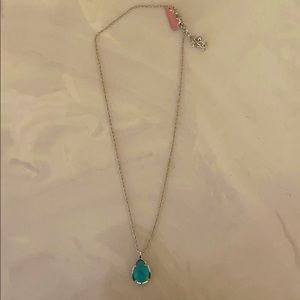 Kendra Scott Blue Teardrop Necklace